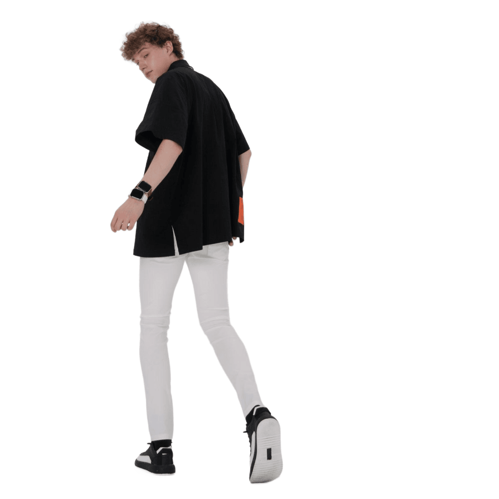 Plaid&Plain Men's White Skinny Stretchy Chinos| Slim Fit Slacks Tapered Trousers - Plaid&Plain-7301-White-28X28