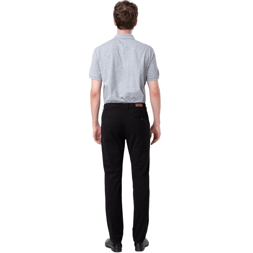 Plaid&Plain Black Men’s Slim - Fit Chinos| Men’s Tapered Chino Pants - Plaid&Plain-8801-Black-27X28