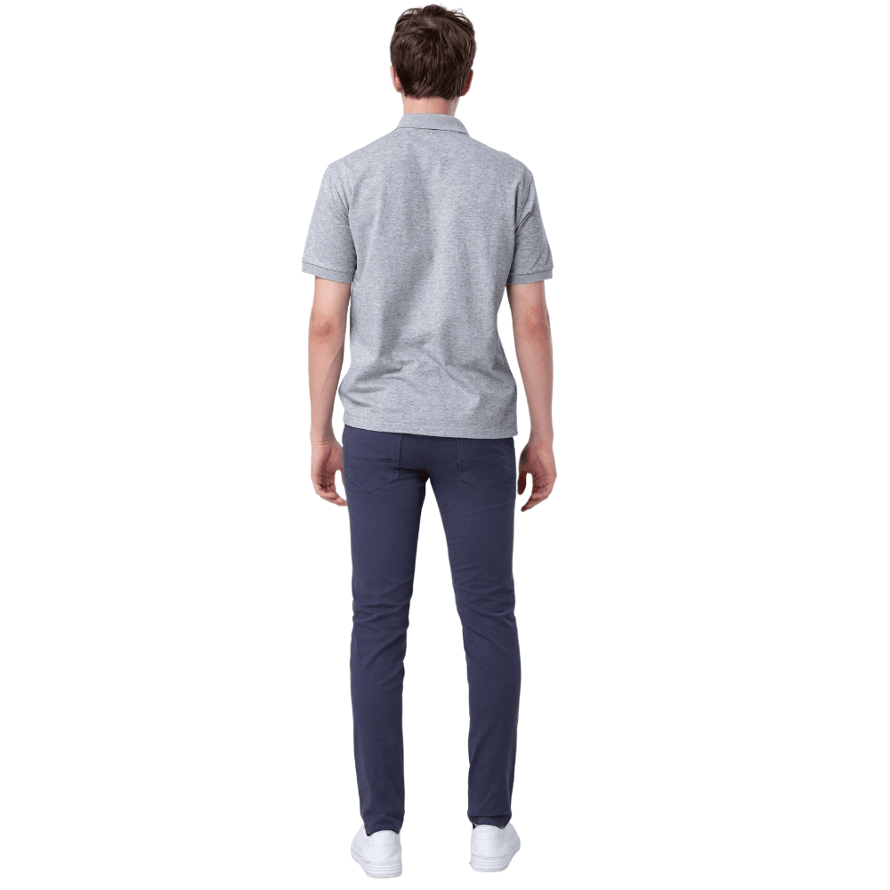 Plaid&Plain Men's Pacific Blue Skinny Chinos | Slacks Tapered Trousers Suit Pants - Plaid&Plain-819-Pacific Blue-27X28