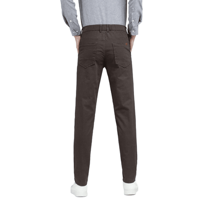 Plaid&Plain Men's Charcoal Skinny Chinos | Slacks Tapered Trousers Suit Pants - Plaid&Plain-819-Charcoal-27X28