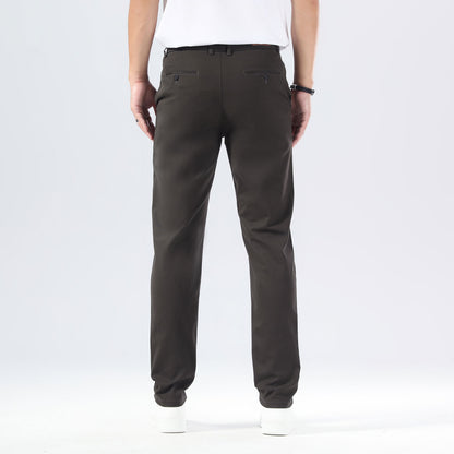 Plaid&Plain Charcoal Men’s Slim - Fit Chinos| Men’s Tapered Chino Pants