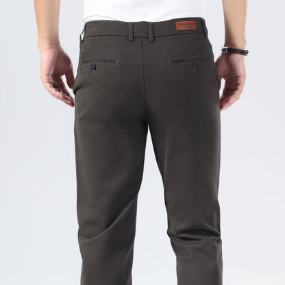 Plaid&Plain Charcoal Men’s Slim - Fit Chinos| Men’s Tapered Chino Pants
